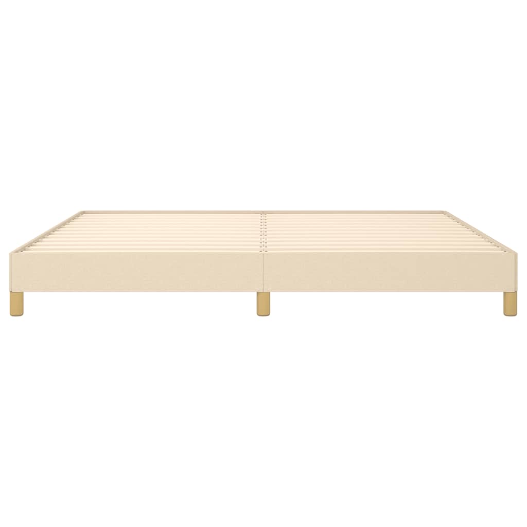 Bedframe Stof Kleurig Crème 200 x 200 cm 25 cm