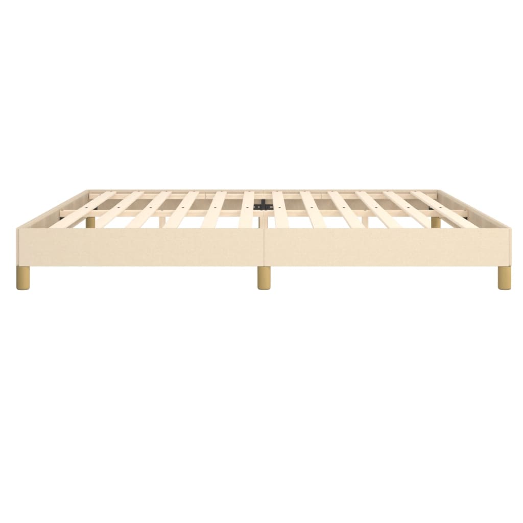 Bedframe Stof Kleurig Crème 200 x 200 cm 25 cm