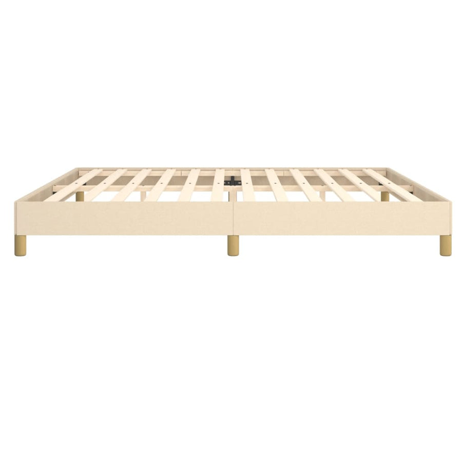 Bedframe Stof Kleurig Crème 200 x 200 cm 25 cm