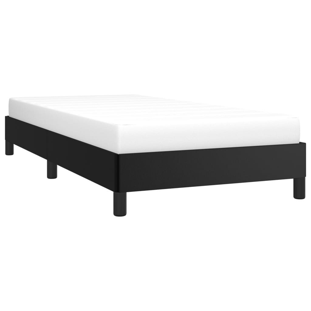 Bedframe Kunstleer Zwart 80 x 200 cm 25 cm