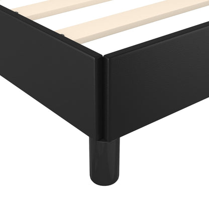 Bedframe Kunstleer Zwart 80 x 200 cm 25 cm