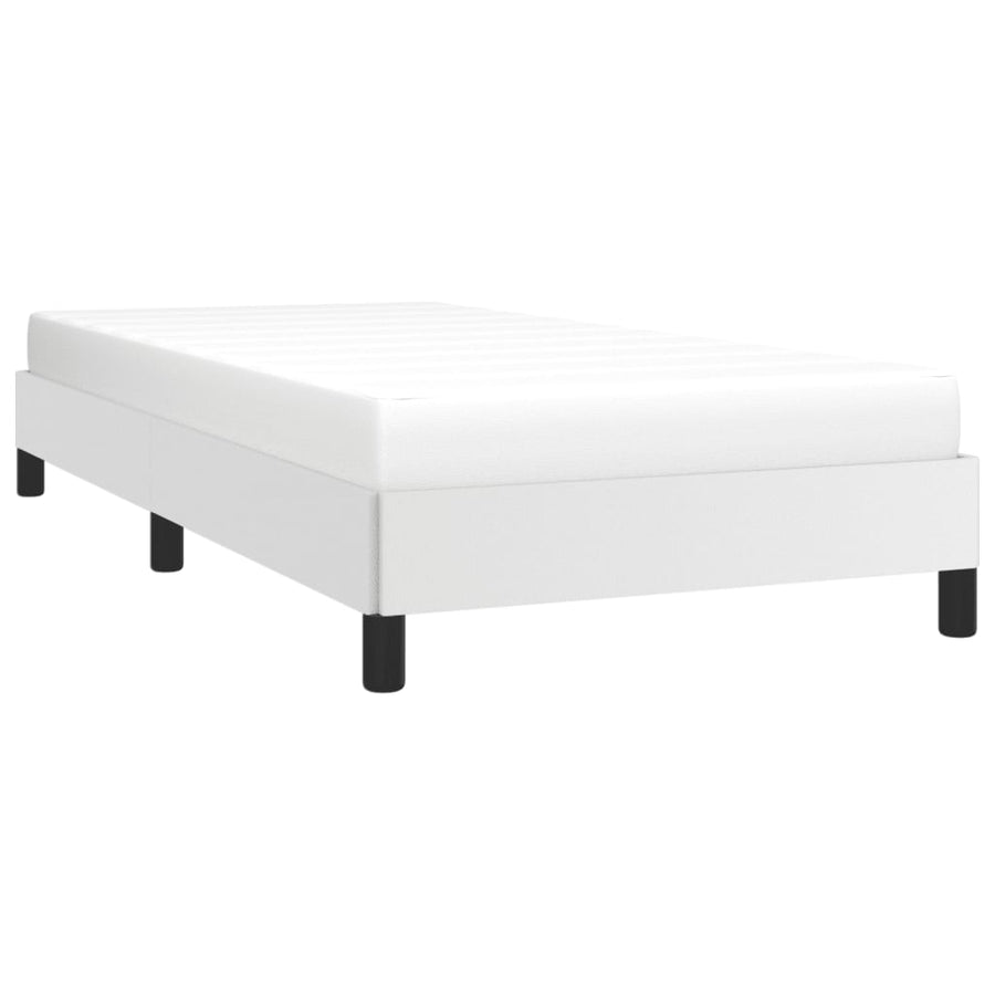 Bedframe Kunstleer Wit 80 x 200 cm 25 cm