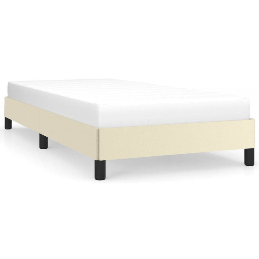 Bedframe Kunstleer Kleurig Crème 80 x 200 cm 25 cm