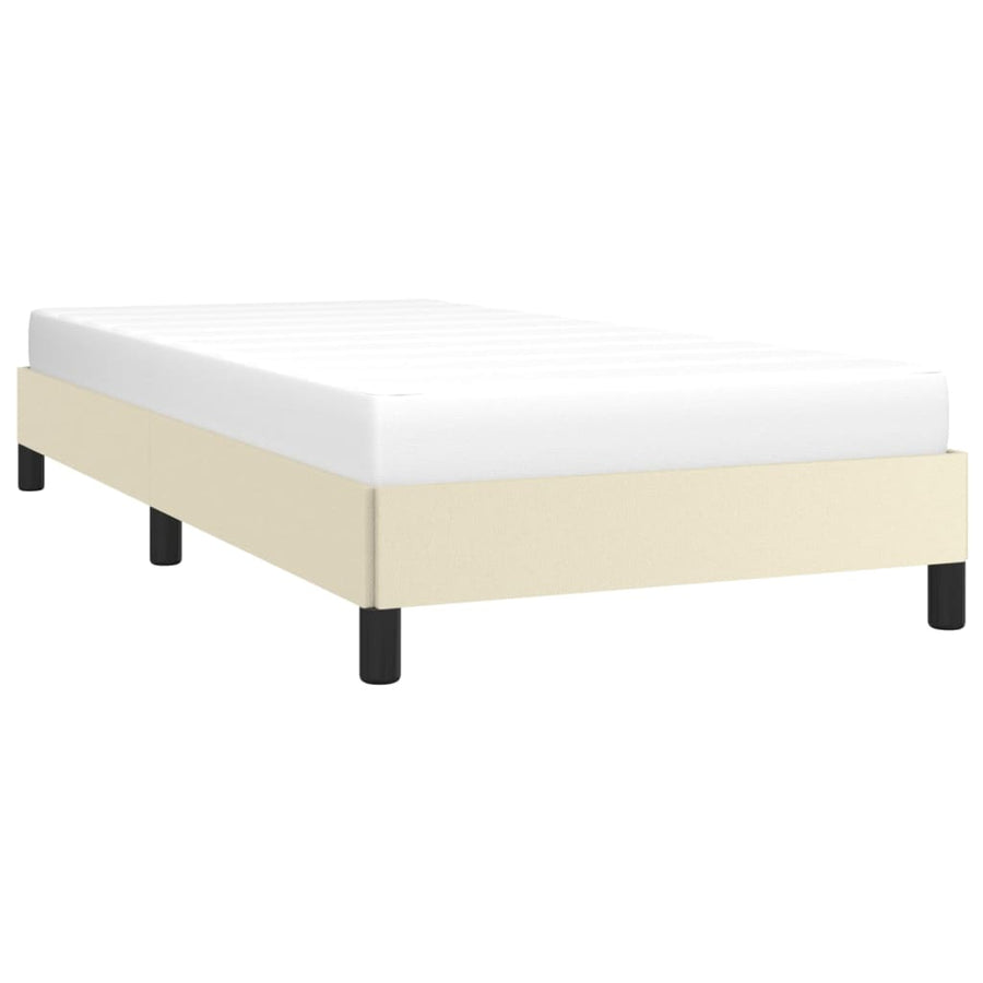 Bedframe Kunstleer Kleurig Crème 80 x 200 cm 25 cm