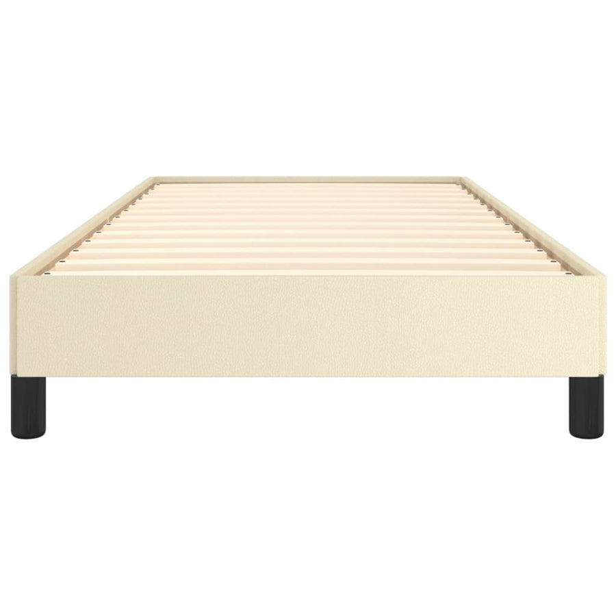 Bedframe Kunstleer Kleurig Crème 80 x 200 cm 25 cm