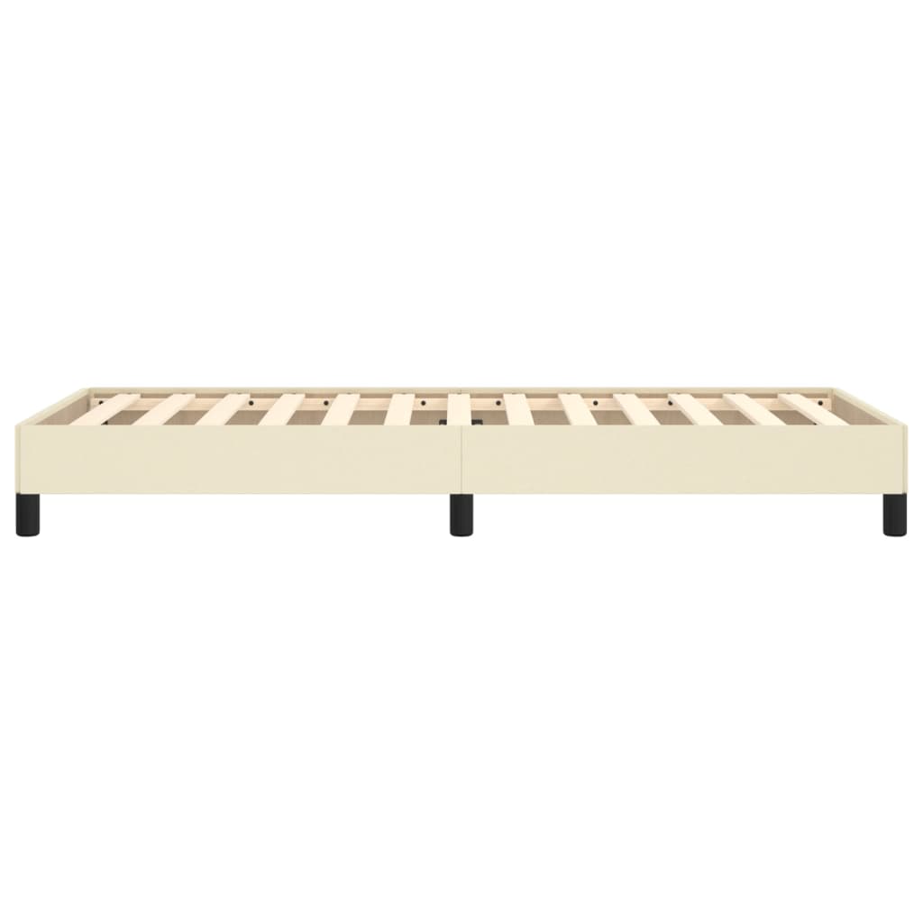 Bedframe Kunstleer Kleurig Crème 80 x 200 cm 25 cm