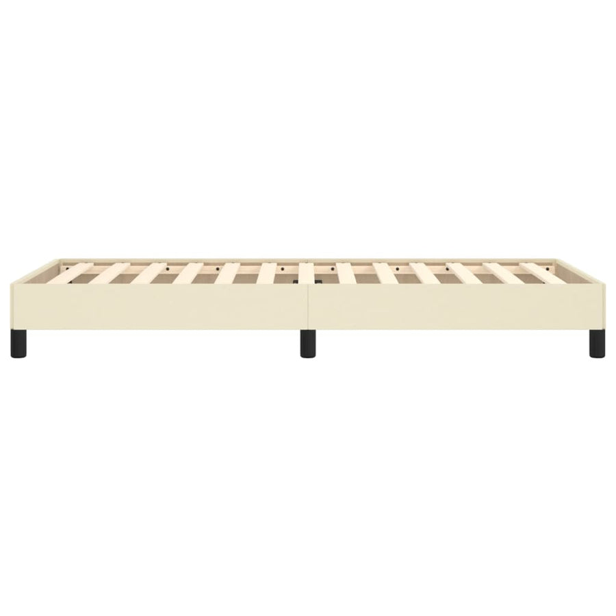 Bedframe Kunstleer Kleurig Crème 80 x 200 cm 25 cm