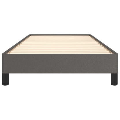 Bedframe kunstleer grijs 80x200 cm 80 x 200 cm 25 cm