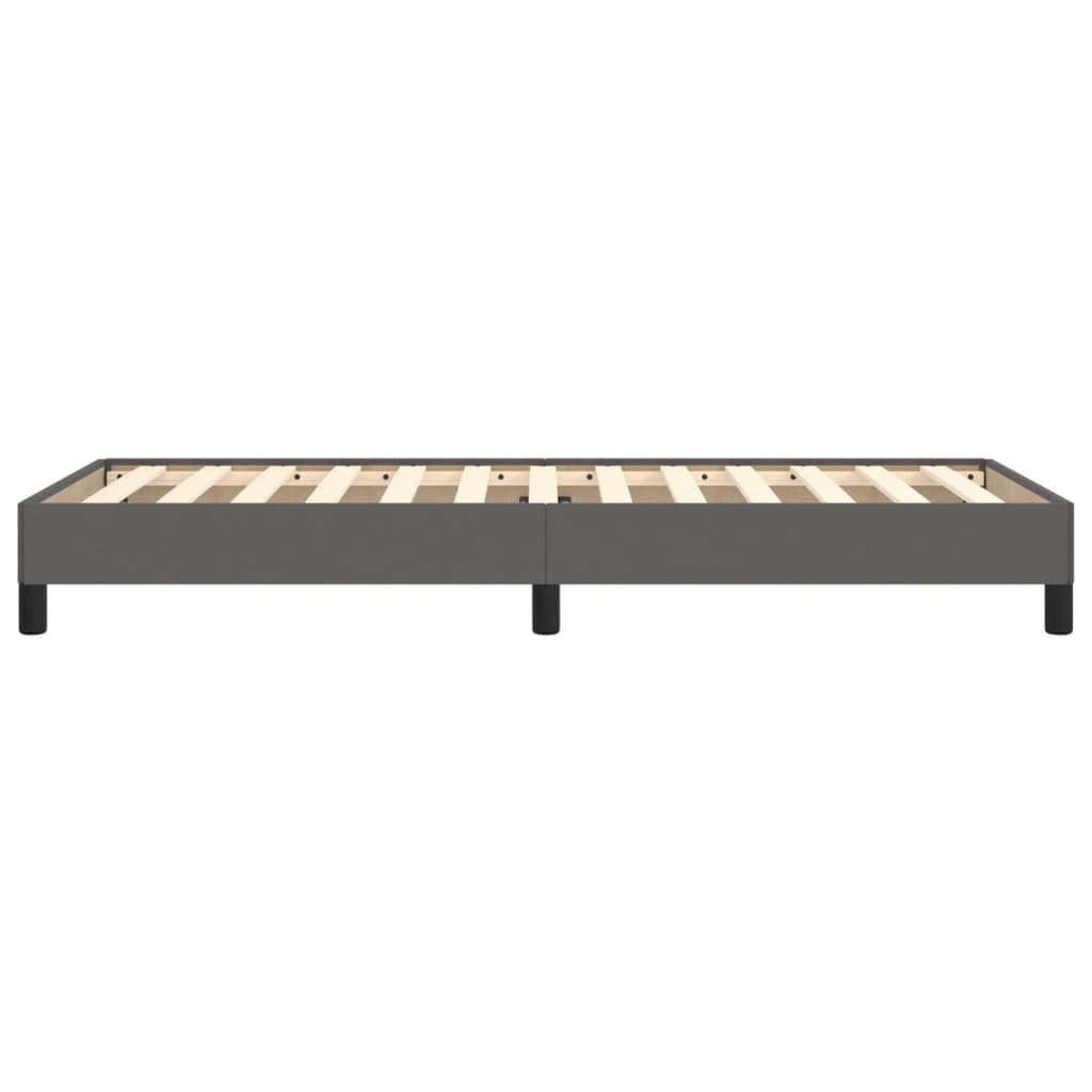 Bedframe kunstleer grijs 80x200 cm 80 x 200 cm 25 cm