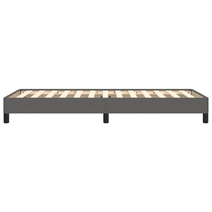 Bedframe kunstleer grijs 80x200 cm 80 x 200 cm 25 cm