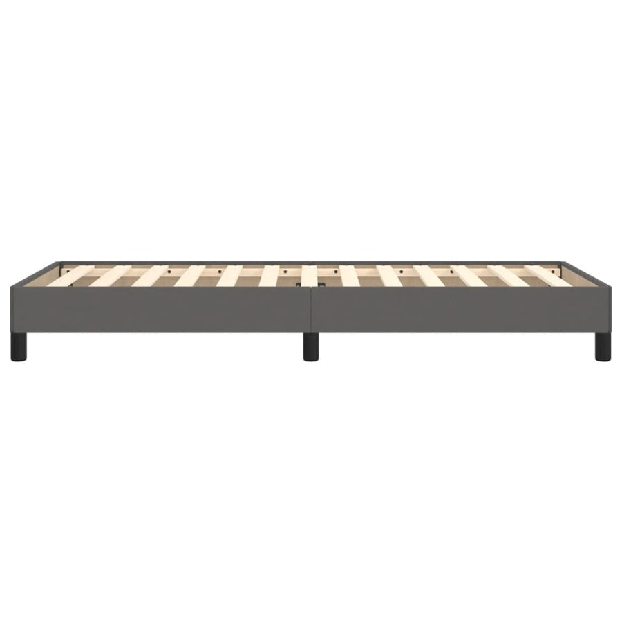 Bedframe kunstleer grijs 80x200 cm 80 x 200 cm 25 cm