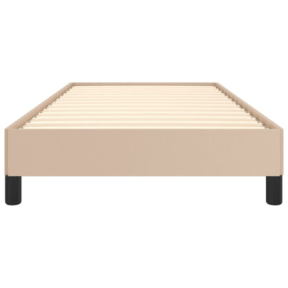 Bedframe kunstleer cappuccinokleurig 80x200 cm 80 x 200 cm 25 cm