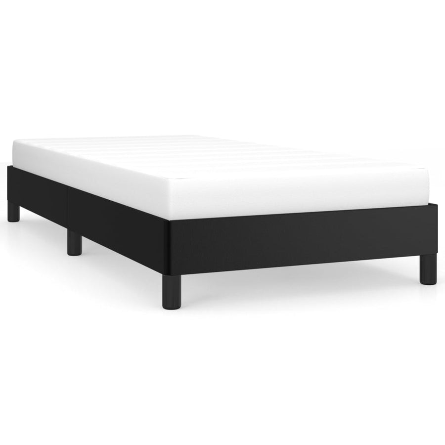 Bedframe Kunstleer Zwart 90 x 190 cm 25 cm