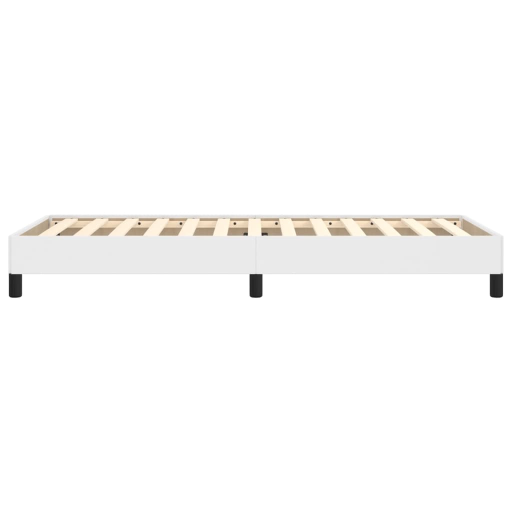 Bedframe Kunstleer Wit 90 x 190 cm 25 cm