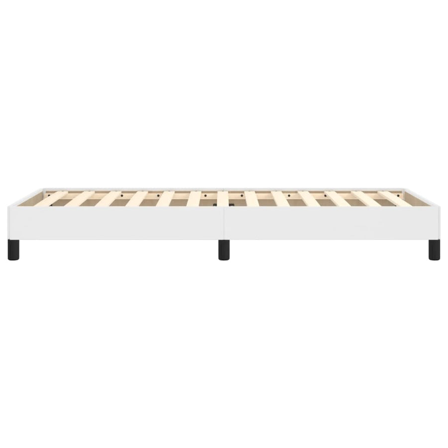 Bedframe Kunstleer Wit 90 x 190 cm 25 cm
