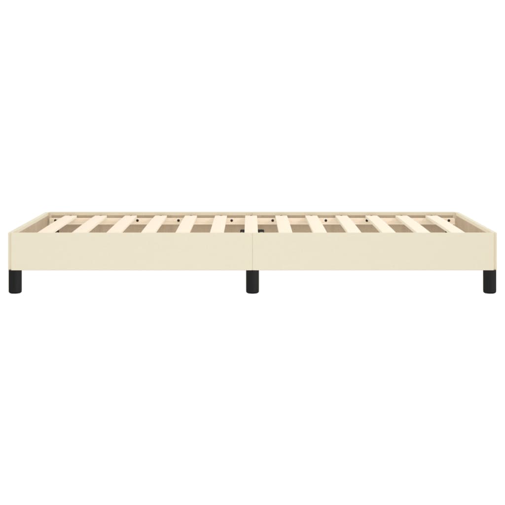 Bedframe Kunstleer Crèmekleurig 90X190 Cm 90 x 190 cm 25 cm