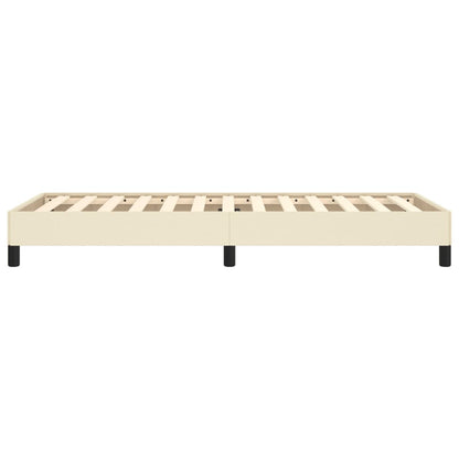 Bedframe Kunstleer Crèmekleurig 90X190 Cm 90 x 190 cm 25 cm