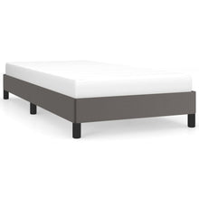 Bedframe kunstleer grijs 90x190 cm 90 x 190 cm 25 cm