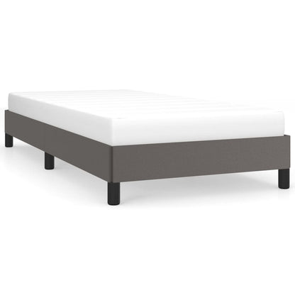 Bedframe kunstleer grijs 90x190 cm 90 x 190 cm 25 cm