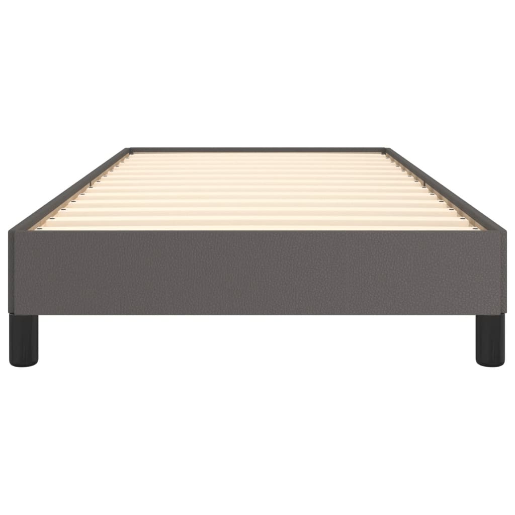 Bedframe kunstleer grijs 90x190 cm 90 x 190 cm 25 cm