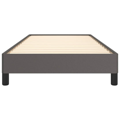 Bedframe kunstleer grijs 90x190 cm 90 x 190 cm 25 cm