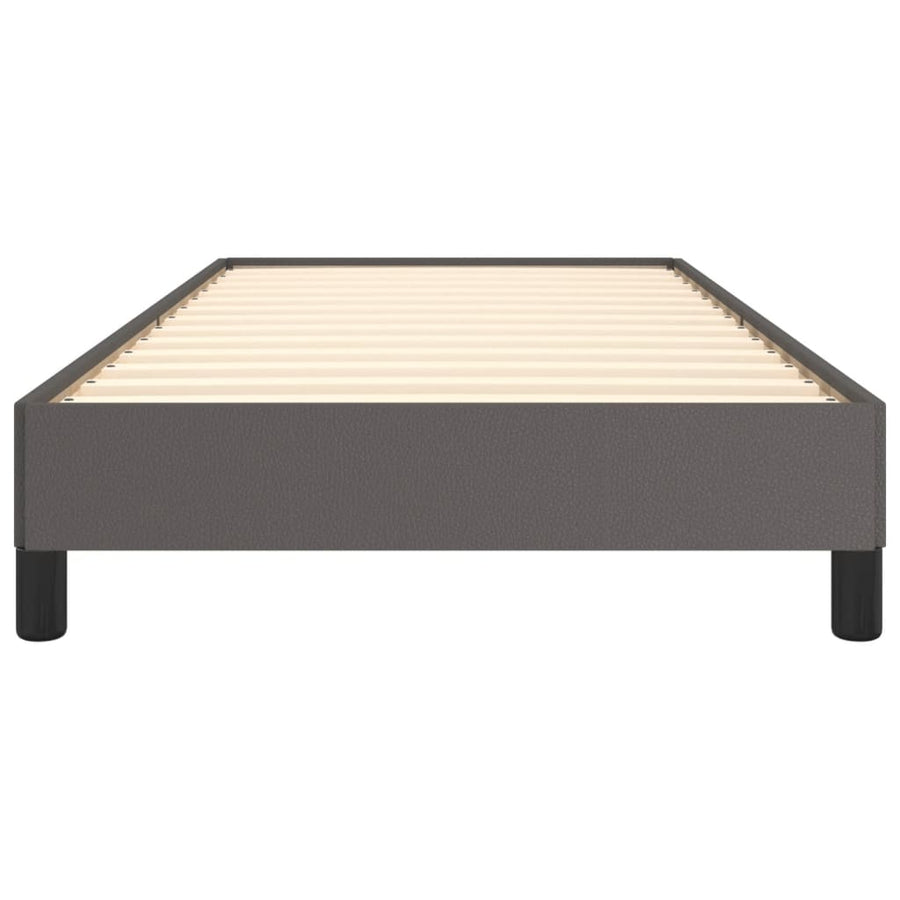 Bedframe kunstleer grijs 90x190 cm 90 x 190 cm 25 cm