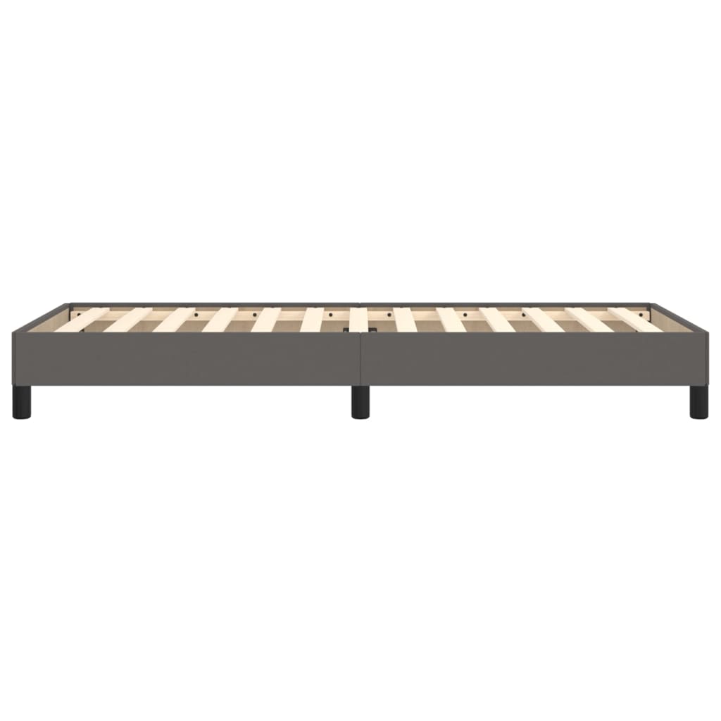 Bedframe kunstleer grijs 90x190 cm 90 x 190 cm 25 cm