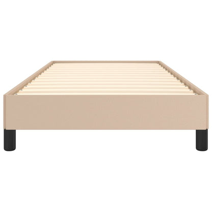 Bedframe kunstleer cappuccinokleurig 90x190 cm 90 x 190 cm 25 cm