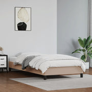 Bedframe kunstleer 90x190 cm cappuccino