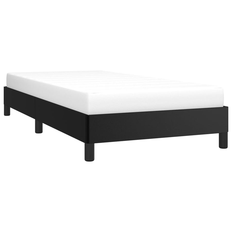 Bedframe Kunstleer Zwart 90 x 200 cm 25 cm