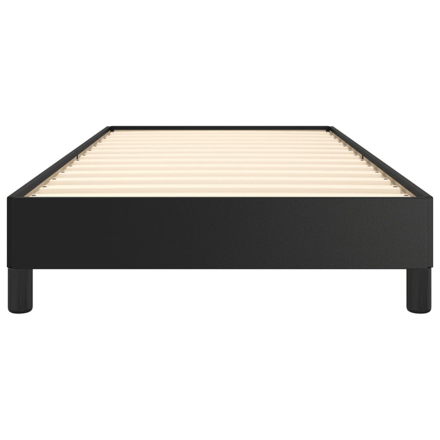 Bedframe Kunstleer Zwart 90 x 200 cm 25 cm