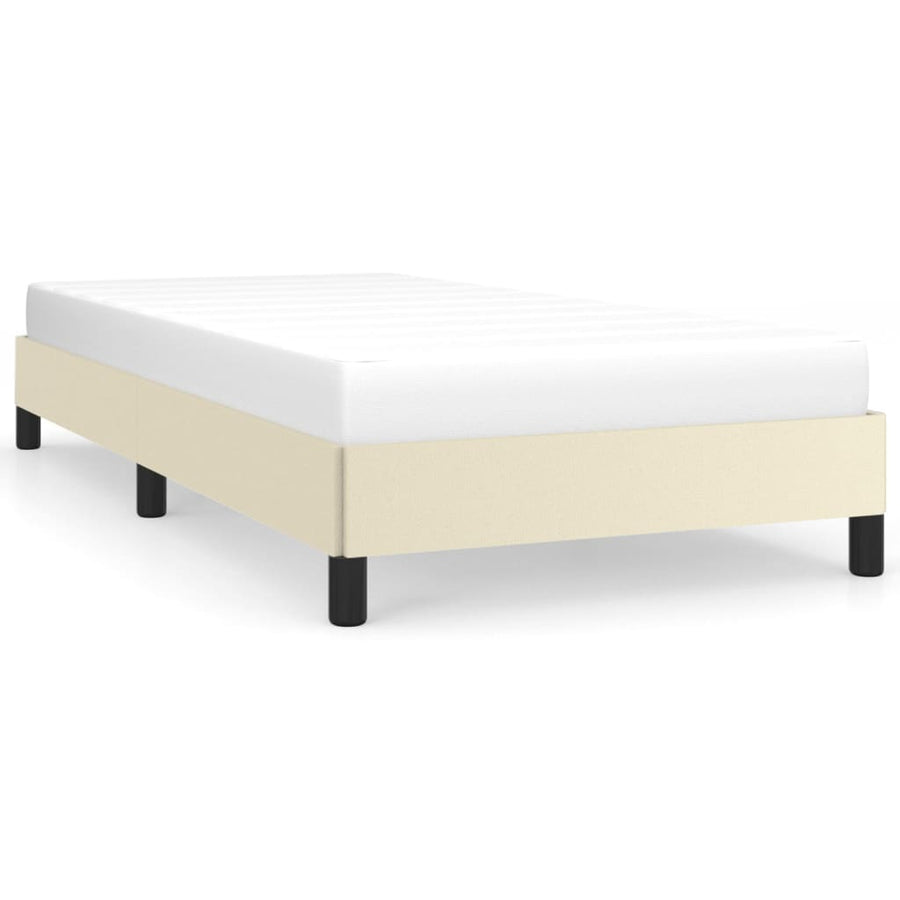 Bedframe Kunstleer Kleurig Crème 90 x 200 cm 25 cm