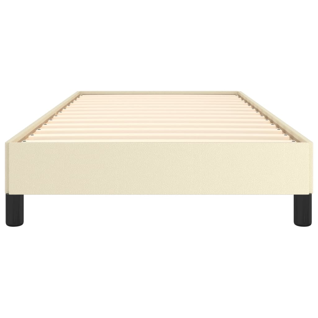 Bedframe Kunstleer Kleurig Crème 90 x 200 cm 25 cm