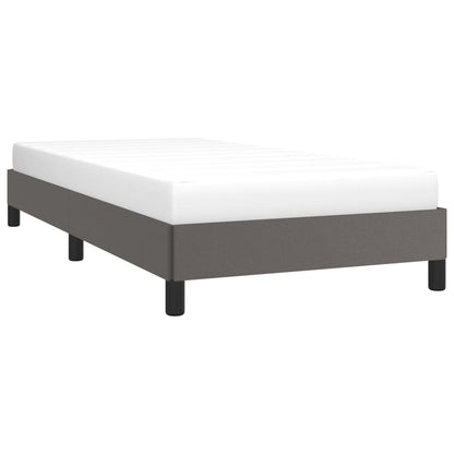 Bedframe kunstleer grijs 90x200 cm 90 x 200 cm 25 cm