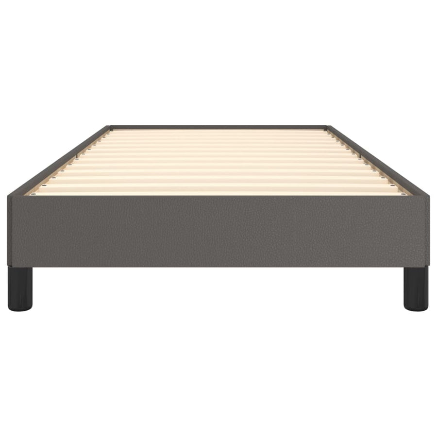 Bedframe kunstleer grijs 90x200 cm 90 x 200 cm 25 cm