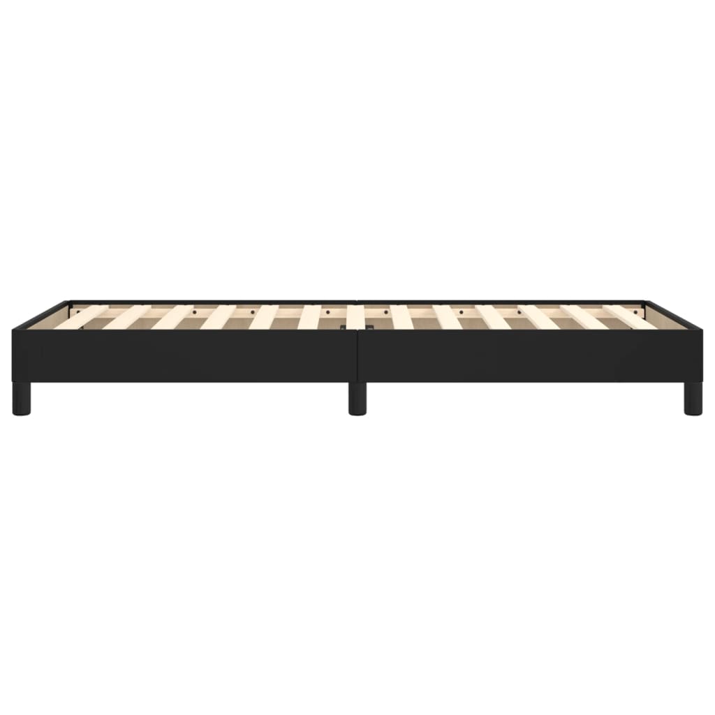 Bedframe kunstleer zwart 100x200 cm 100 x 200 cm 25 cm