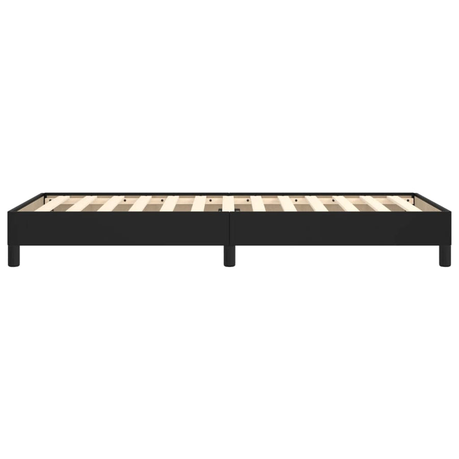 Bedframe kunstleer zwart 100x200 cm 100 x 200 cm 25 cm