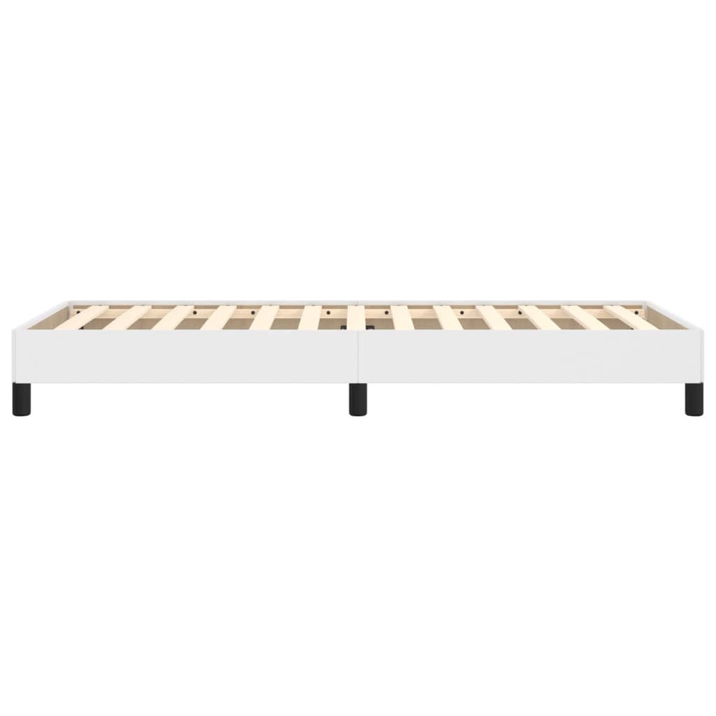 Bedframe kunstleer wit 100x200 cm 100 x 200 cm 25 cm