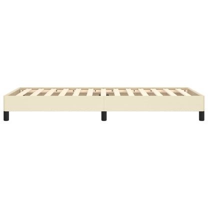 Bedframe kunstleer crèmekleurig 100x200 cm