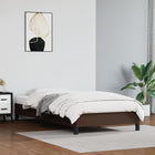 Bedframe Kunstleer Bruin 100 x 200 cm 25 cm