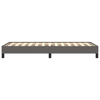 Bedframe kunstleer grijs 100x200 cm 100 x 200 cm 25 cm