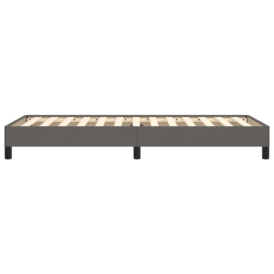 Bedframe kunstleer grijs 100x200 cm 100 x 200 cm 25 cm