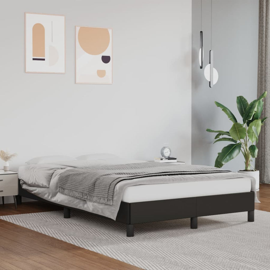 Bedframe Kunstleer Zwart 120 x 200 cm 25 cm