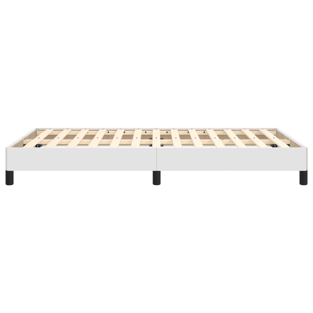 Bedframe Kunstleer Wit 120 x 200 cm 25 cm