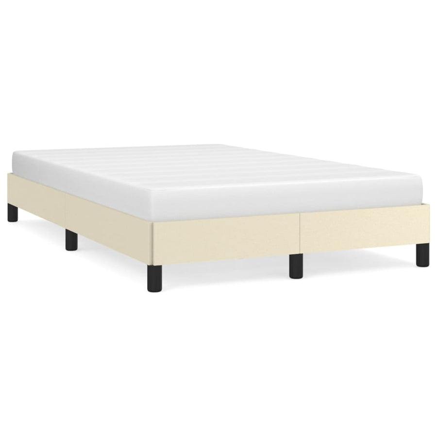 Bedframe Kunstleer Crèmekleurig 120X200 Cm 120 x 200 cm 25 cm