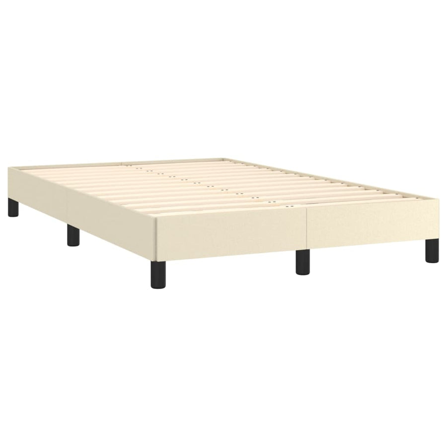 Bedframe Kunstleer Crèmekleurig 120X200 Cm 120 x 200 cm 25 cm