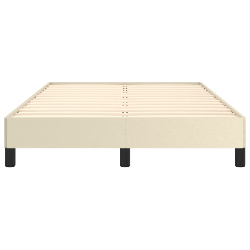 Bedframe Kunstleer Crèmekleurig 120X200 Cm 120 x 200 cm 25 cm