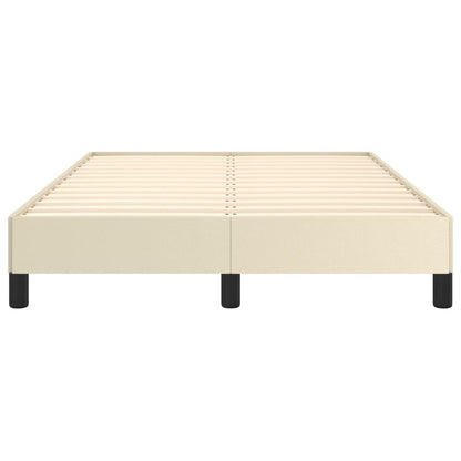Bedframe Kunstleer Crèmekleurig 120X200 Cm 120 x 200 cm 25 cm