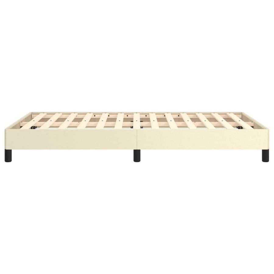Bedframe Kunstleer Crèmekleurig 120X200 Cm 120 x 200 cm 25 cm