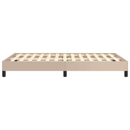 Bedframe Kunstleer Kleurig Cappuccino 120 x 200 cm 25 cm